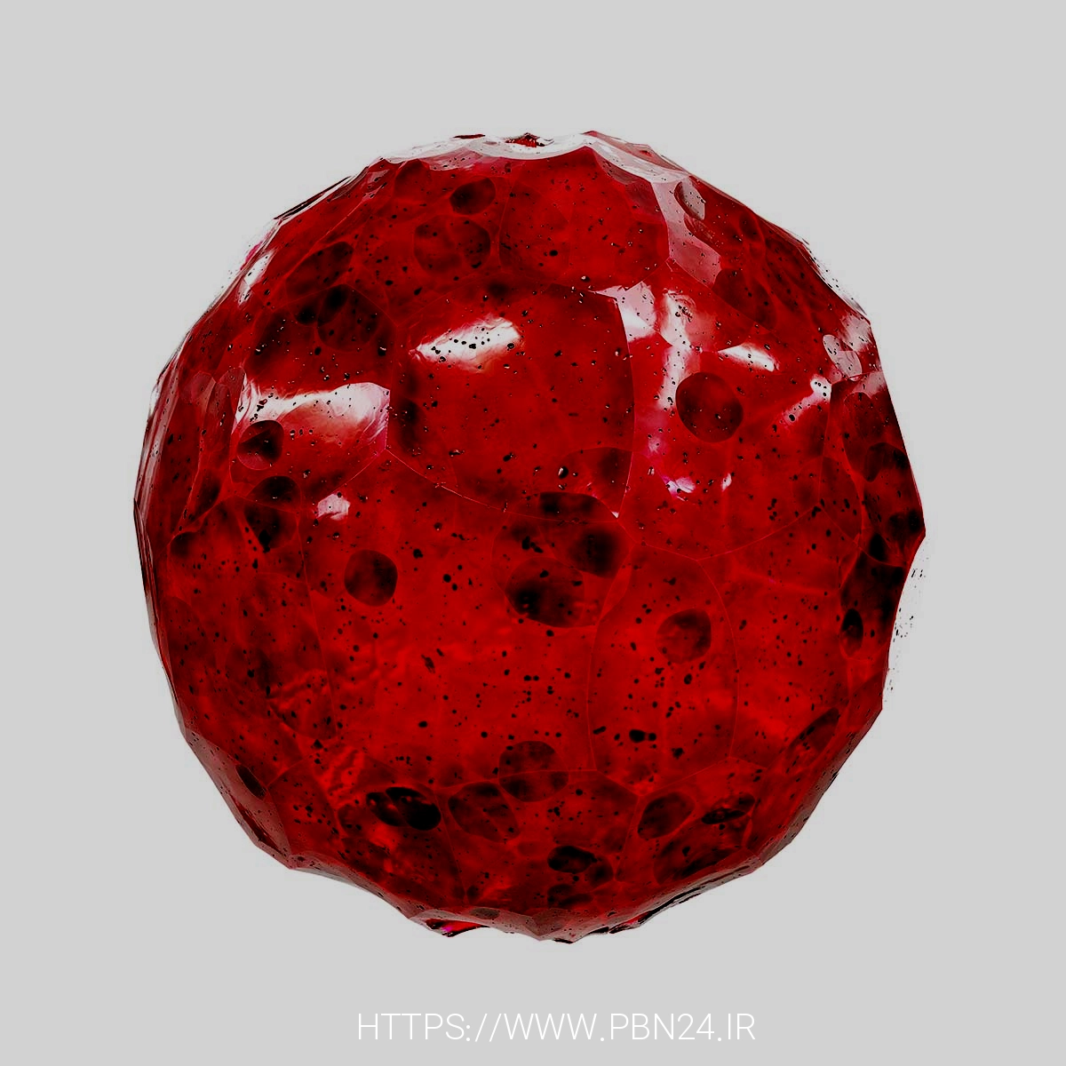 Red Crystal PBR Texture